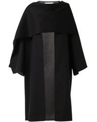 eem - Reversible Cacoon Coat With Scarf Detail - Lyst