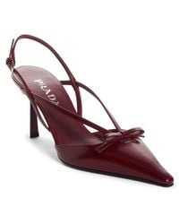 Prada - Slingback Pump - Lyst