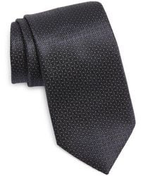 ZEGNA - Fili Geometric Jacquard Mulberry Silk Tie - Lyst