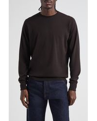 John Smedley - Marcus Virgin Wool Crewneck Sweater - Lyst