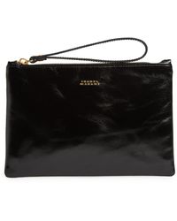Isabel Marant - Mino Leather Pouch Clutch - Lyst