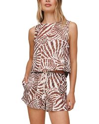 Bella Dahl - Sleeveless Split Back Boat Neck Top - Lyst
