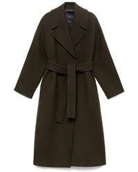 Mango - Belted Wool Blend Coat - Lyst