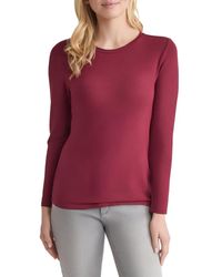 Jones New York - Crewneck Long Sleeve T-Shirt - Lyst