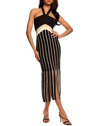 Ramy Brook - Campbell Halter Midi Sweater Dress - Lyst