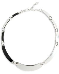Mango - Linked Plate Necklace - Lyst