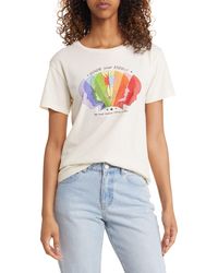GOLDEN HOUR - Rainbow Renew Energy Cotton Graphic T-shirt - Lyst