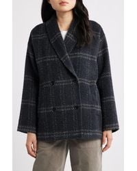 Eileen Fisher - Shawl Collar Alpaca & Wool Blend Coat - Lyst