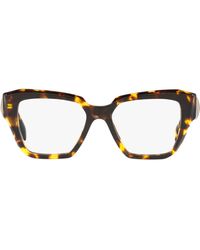 Prada - 49mm Small Square Optical Glasses - Lyst