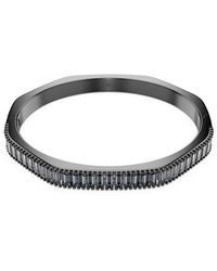 Swarovski - Matrix Baguette Crystal Octagonal Bangle Bracelet - Lyst