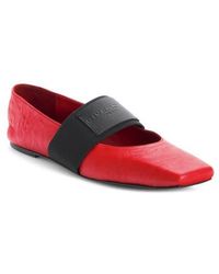 Givenchy - Sliced Square Toe Mary Jane Flat - Lyst