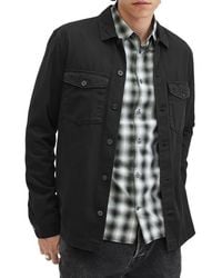 AllSaints - Spotter Cotton Denim Button-Up Shirt Jacket - Lyst