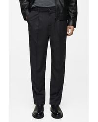 Mango - Regular Fit Pleated Pants - Lyst