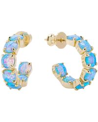 Melinda Maria - Oh She Fancy Opal Inside Out huggie Hoop Earrings - Lyst