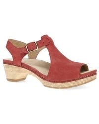 Dansko - Laverne Ankle Strap Peep Toe Platform Sandal - Lyst