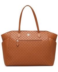 Elle - Compass 32L Vegan Leather Monogram Weekender Duffel Bag - Lyst
