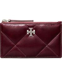 Tory Burch - Small Kira Quilted Leather Card Case - Lyst