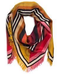 Echo - Half And Half Silk Scarf - Lyst