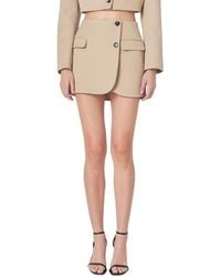 Grey Lab - Tailored Wrap Miniskirt - Lyst