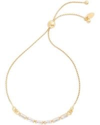 Argento Vivo Sterling Silver - Baguette Cubic Zirconia Slider Bracelet - Lyst