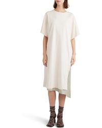 Dries Van Noten - Oversize Asymmetric T-shirt Dress - Lyst