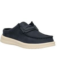HEYDUDE - Wally Nxt Leather Loafer Mule - Lyst