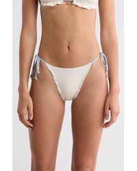 PacSun - Cecilia Ruffle Star Charm Side Tie Bikini Bottoms - Lyst