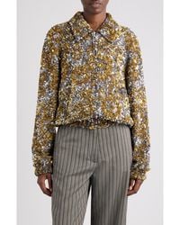 Dries Van Noten - Abstract Sequin Jacket - Lyst