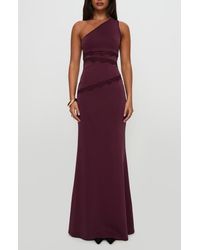 Princess Polly - Ultraviolet Lace Trim One-Shoulder Gown - Lyst