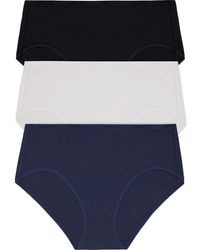 DKNY - Cotton Blend Assorted 3-Pack Briefs - Lyst