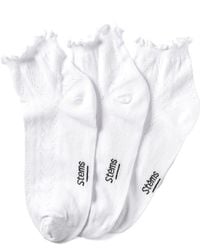 Stems - Pointelle 3-Pack Ankle Socks - Lyst