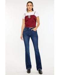 Kancan - Gale Essentials High Rise Skinny Bootcut Jeans - Lyst