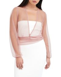 MARCELLA - Verona Sheer Mesh Wrap Bolero - Lyst