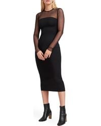 MARCELLA - Maite Long Sleeve Cocktail Dress - Lyst