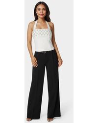 Bebe - Halter Neck Bead Sequin Top - Lyst