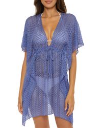 Becca - Golden Lace Cover-up Tunic - Lyst