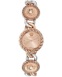 Versace - La Greca Stud Icon Two-Tone Bracelet Watch, 28Mm - Lyst