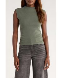 Marine Layer - Lexi Sleeveless Mock Neck Top - Lyst