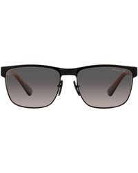 Prada - 58mm Gradient Polarized Square Sunglasses - Lyst