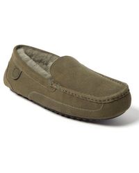 Dearfoams - Fireside Melbourne Genuine Shearling Moccasin Slipper - Lyst