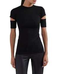 MARCELLA - Esme Cutout Sleeve Top - Lyst