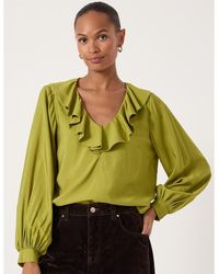 Hush - Air Flow Ruffle Blouse - Lyst