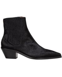 BOSS - Genuine Calf Hair Chelsea Boot - Lyst