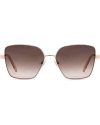 Fossil - 57Mm Gradient Square Sunglasses - Lyst