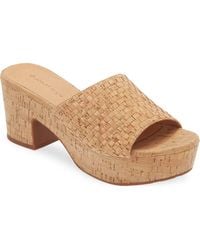 Chocolat Blu - Golden Platform Sandal - Lyst