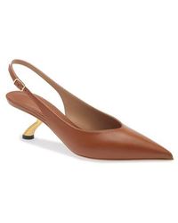 Ferragamo - Cleya Slingback Kitten Heel Pointed Toe Pump - Lyst