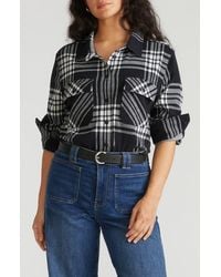 UNIVERSAL STANDARD - Maine Flannel Button-Up Shirt - Lyst