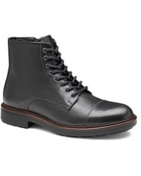 Johnston & Murphy - Latham Cap Toe Combat Boot - Lyst