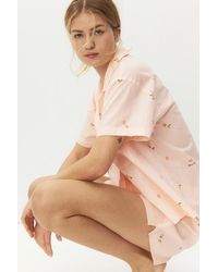 H&M - Pyjama Shirt And Shorts - Lyst