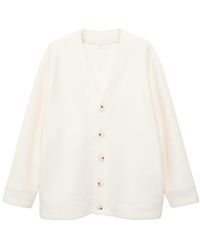 Mango - Cotton & Wool Blend Cardigan - Lyst